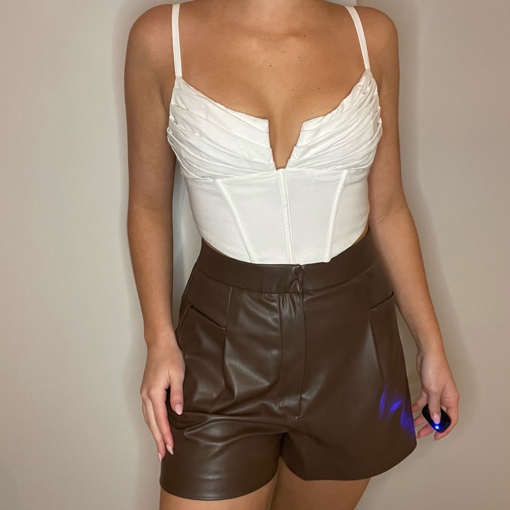 White tiger mist top corset size small